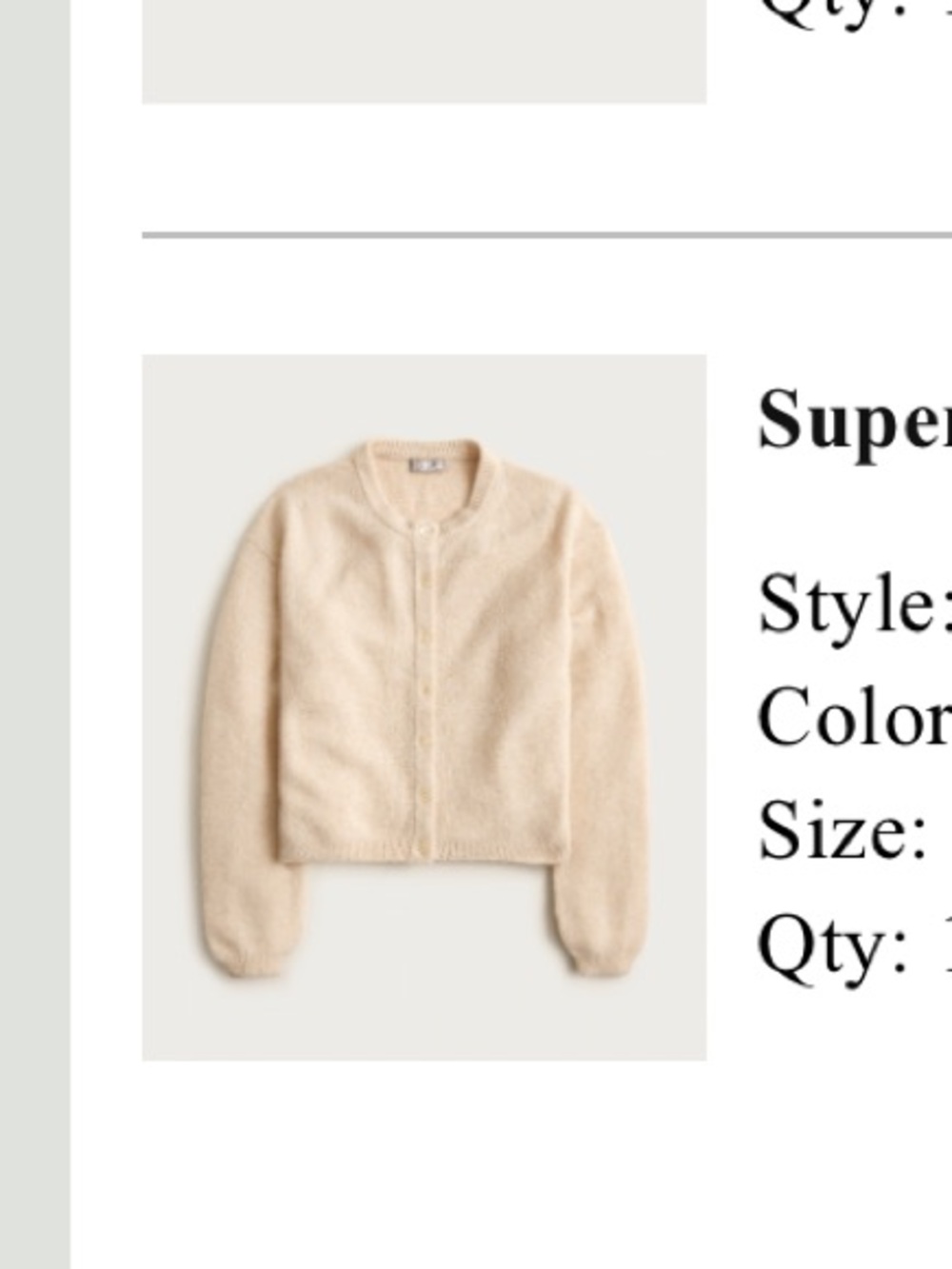 J.Crew Supersoft bubble-hem cardigan